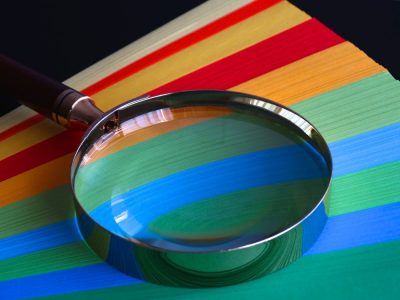 magnifying glass-assessing quality
