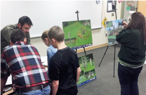 youth meet to do evaluation of proposed park renovations near their school