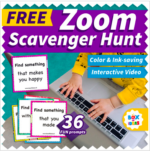 Zoom Scavenger Hunt: Virtual Distance Learning Games for Home