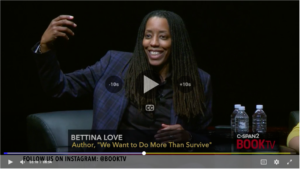 Screen Cap of Bettina Love on CSPAN