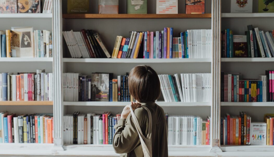 youth choosing stories to read