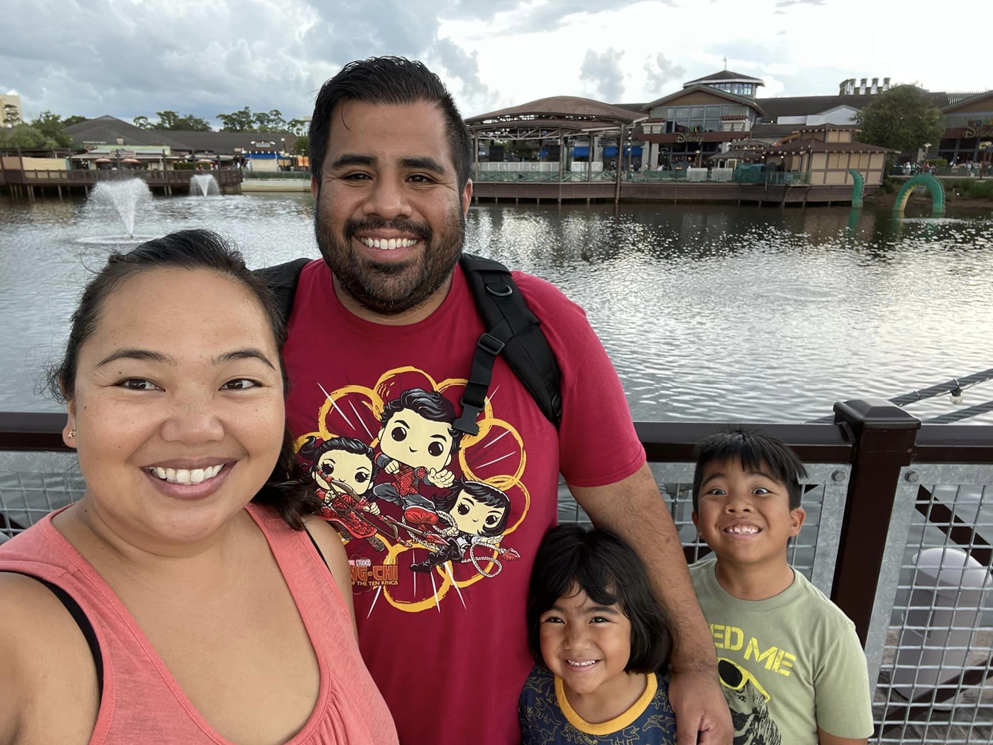 A photo of Richard and his family.