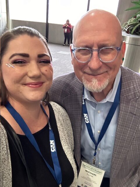 A photo of Raynee and Michael R. Funk, Director of the California Expanded Learning Division.